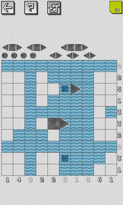 Battleship Solitaire Puzzles - Screenshot 1