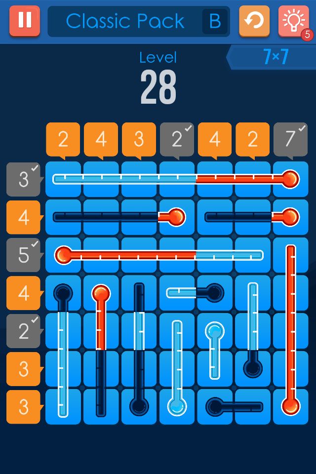 Grids of Thermometers screenshot